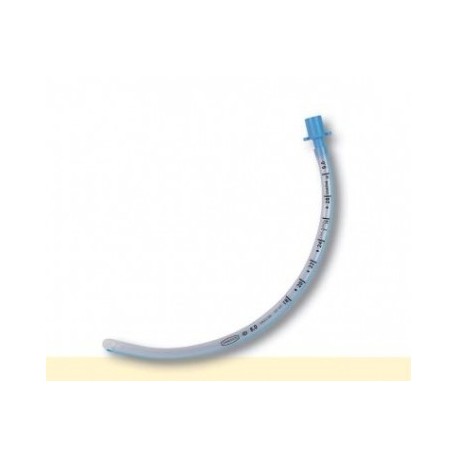 Tubo endotracheale Blue Line, PVC siliconato, orale/nasale, foro di Murphy, non cuffiato